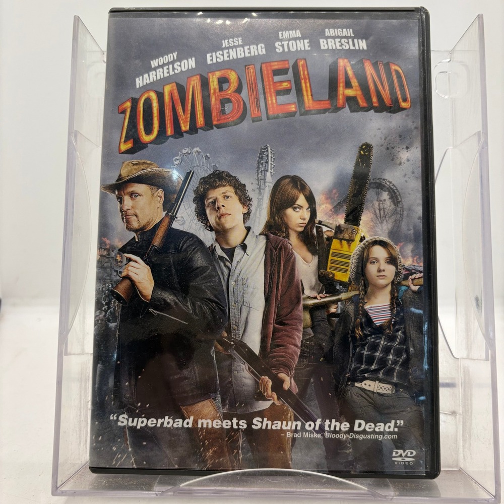 Zombieland DVD 2010 Horror Comedy Woody Harrelson Emma Stone Sony Pictures